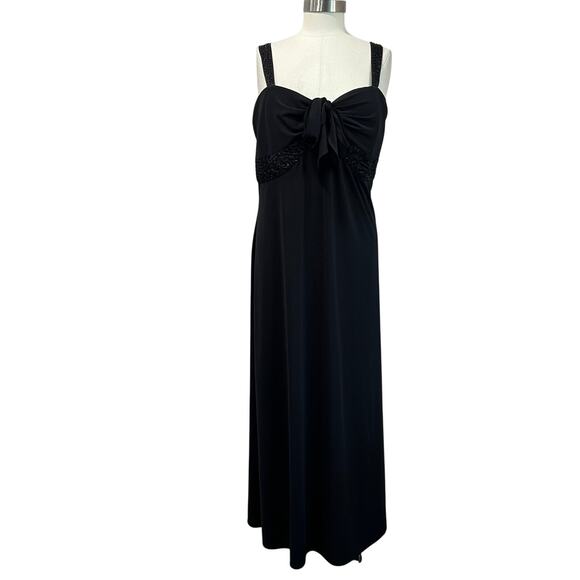 Studio 1940 Black Maxi Evening Gown Whimsigoth Plus Size 18W - Picture 1 of 8
